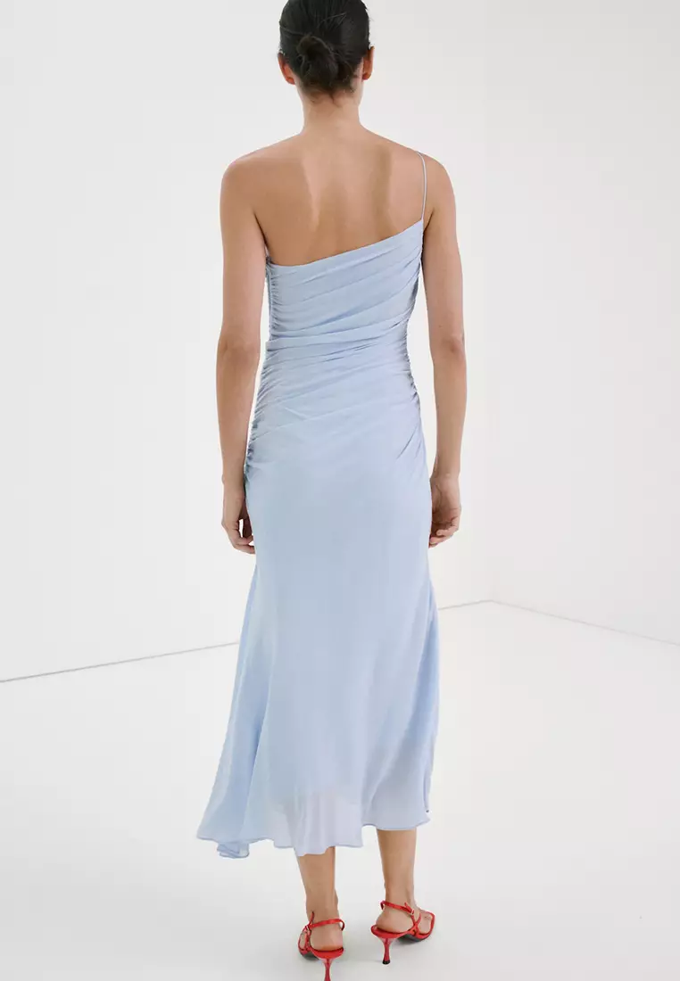 Asymmetrical Pleated Dress