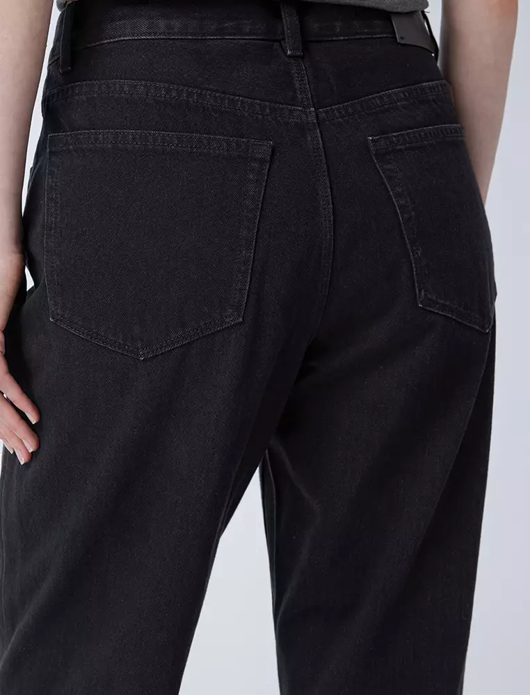 锥形九分铅笔裤