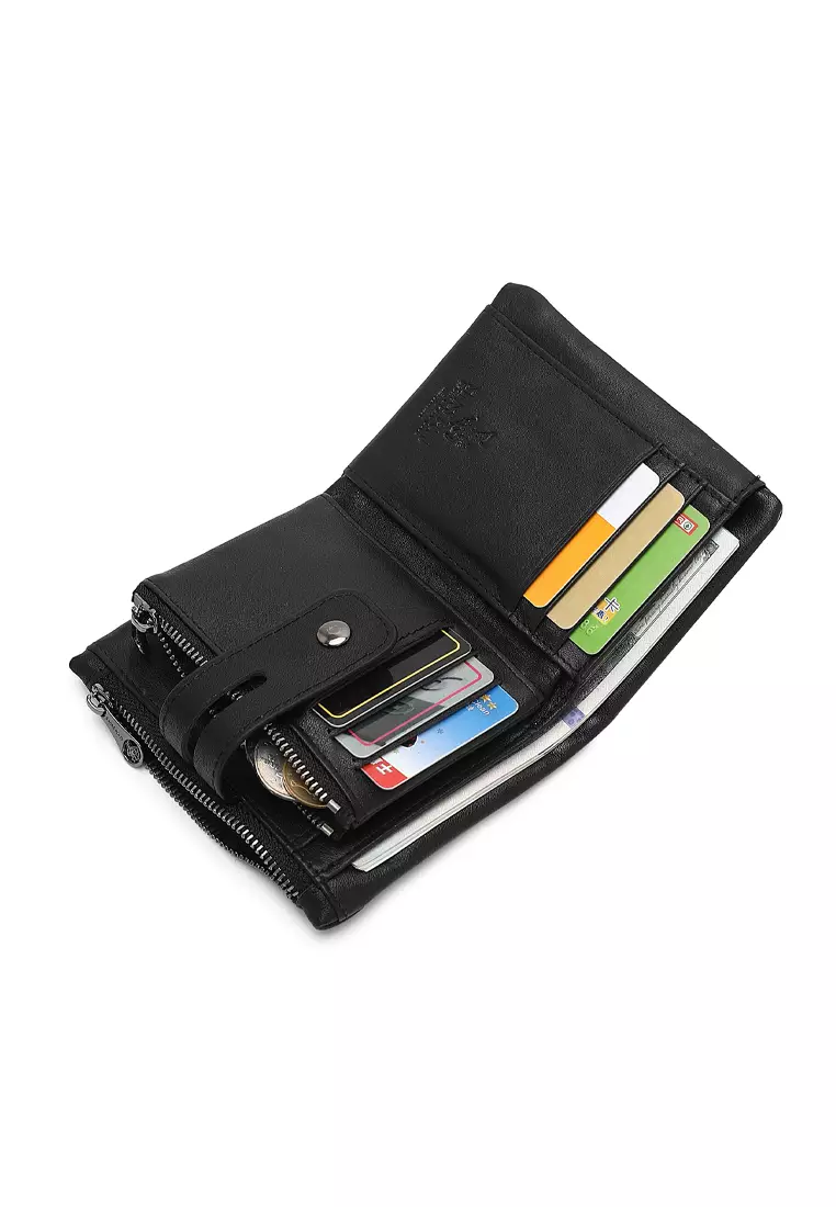 Buy Swiss Polo Genuine Leather RFID Short Wallet - Black 2023 Online ...