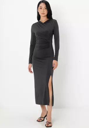 green emerald velvet dress Secondhand VERO MODA Dresses