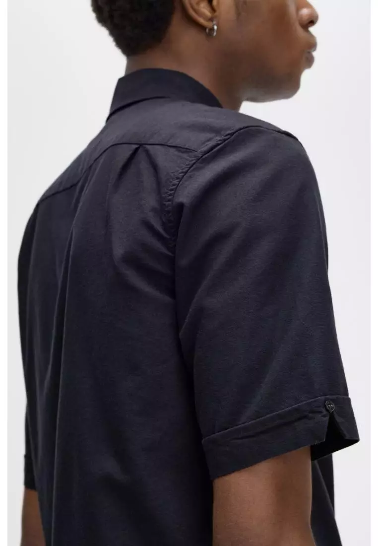 Fred Perry M8730 Oxford Shirt (Navy)