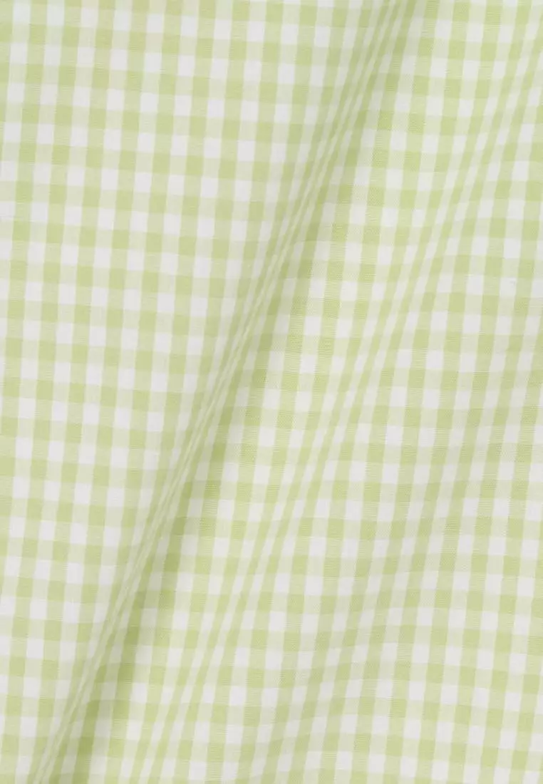 Regular Fit Short Sleeved Plaid Shirt