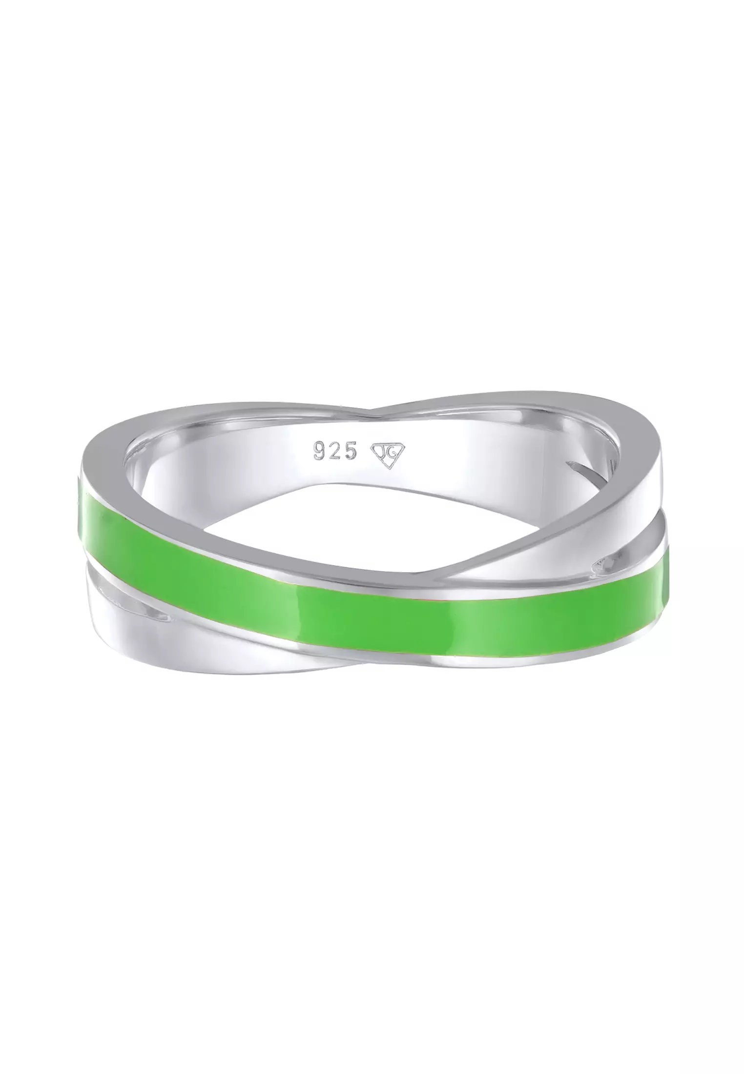 Ring Wrap Modern Enamel Green