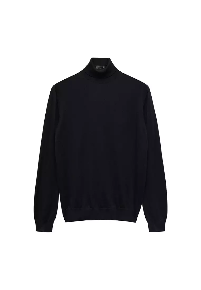 Buy MANGO Man 100% Merino Wool Turtleneck Sweater Online | ZALORA Malaysia