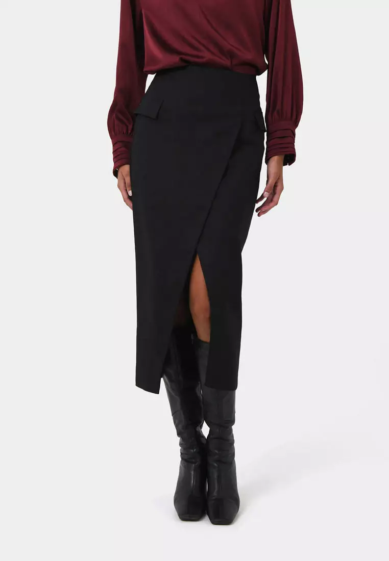 Abby Asymmetric Tailored Skirt