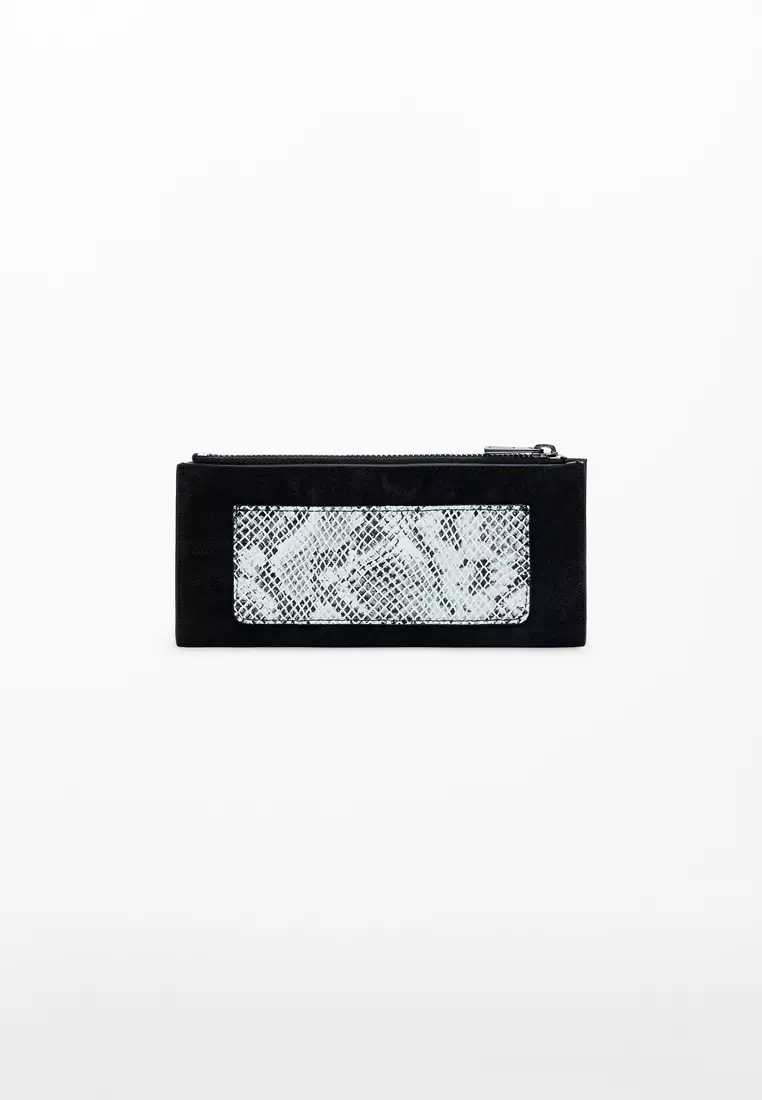 Medium snake studded wallet