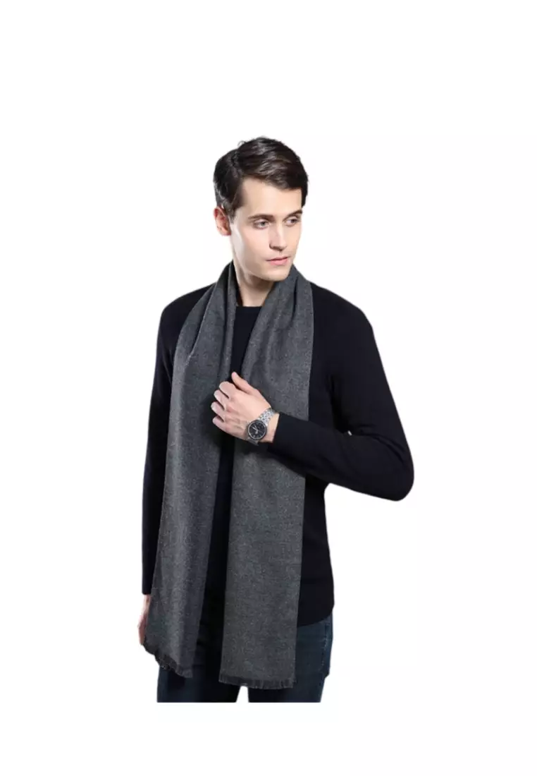 Men's Warm Scarf for Autumn and Winter - Thick Korean Style Long, Versatile Scarf