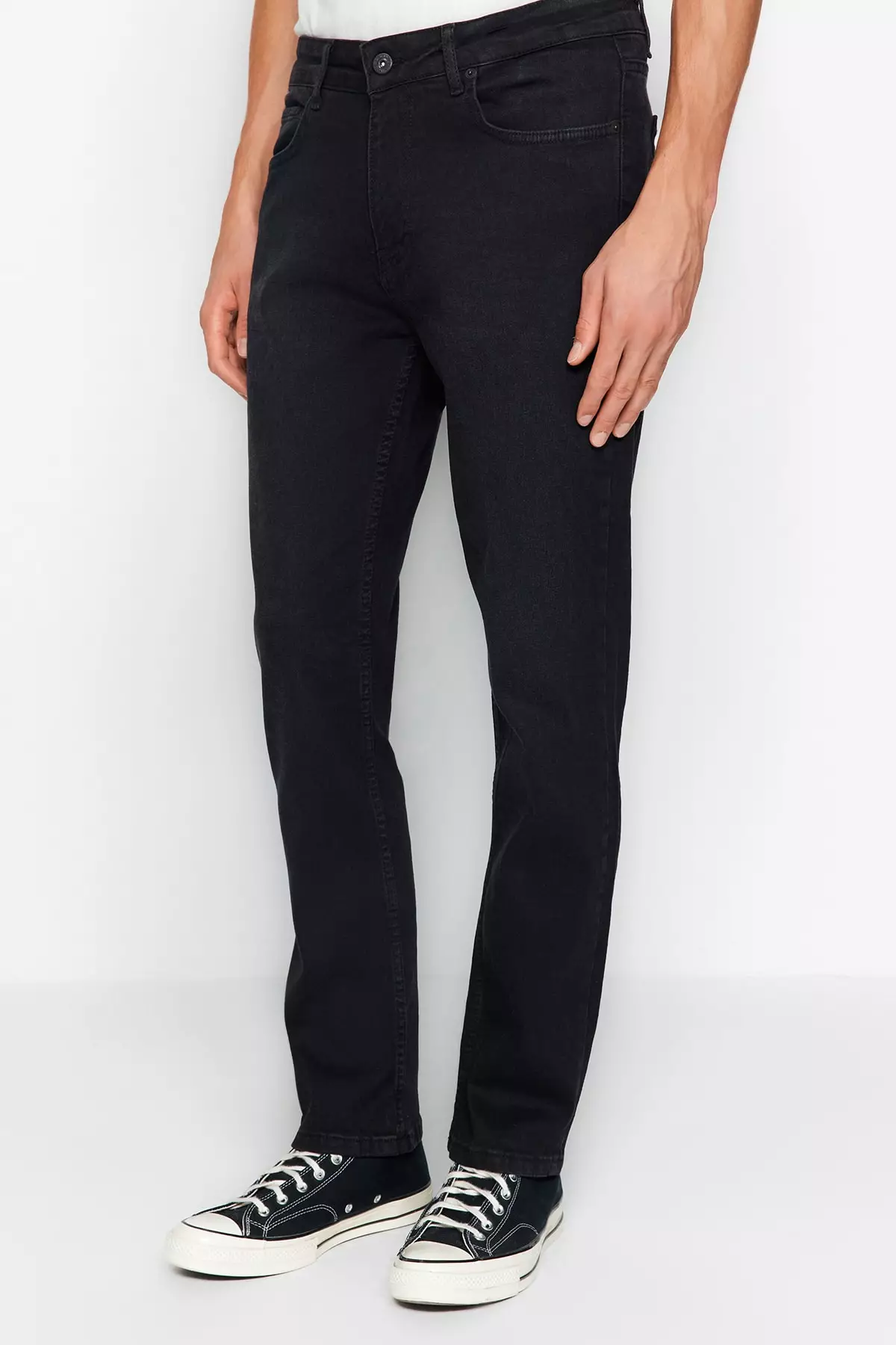 Black Smoke Regular Fit Jeans Denim Trousers Tmnaw23Je00036
