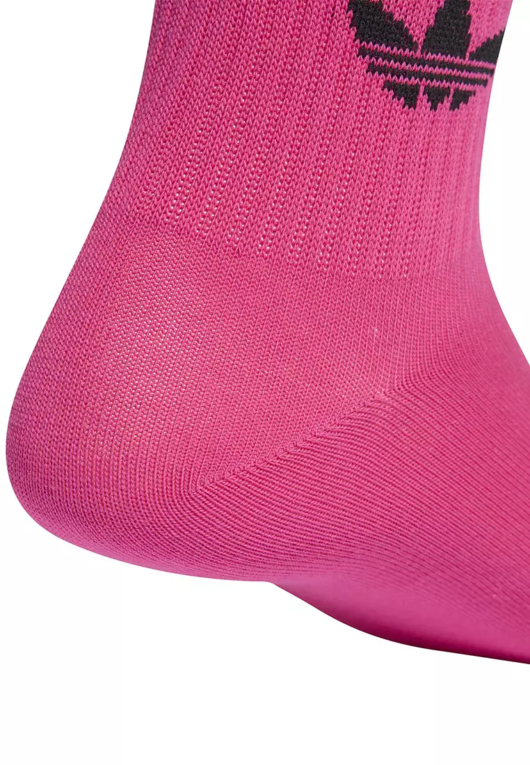 3-Pairs 3-Stripes Crew Socks