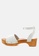 Rag & CO. white Wooden Clogs in Leather A89BCSH7E86271GS_3