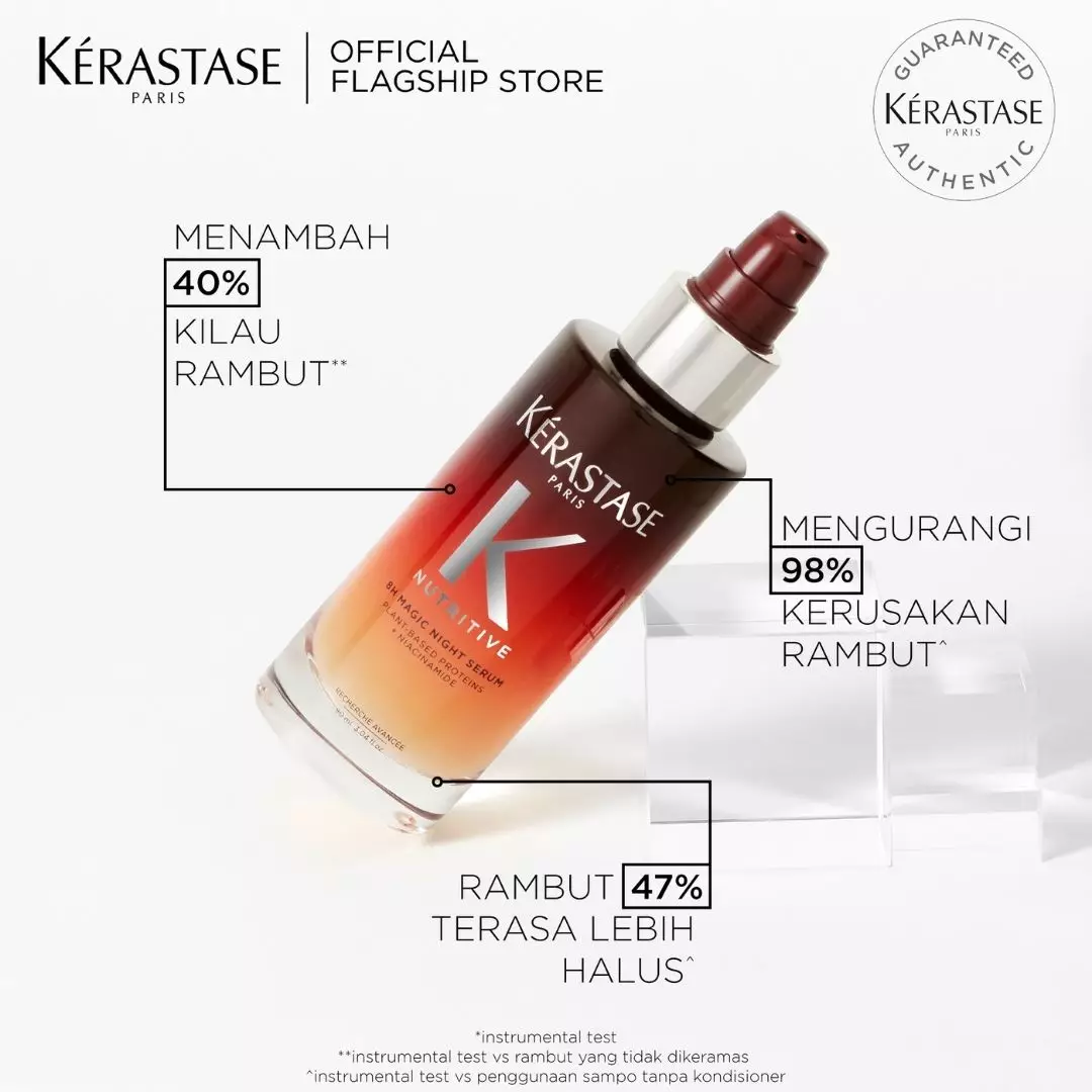 Kerastase 8H Night Serum 90ml Serum Rambut Malam Hari