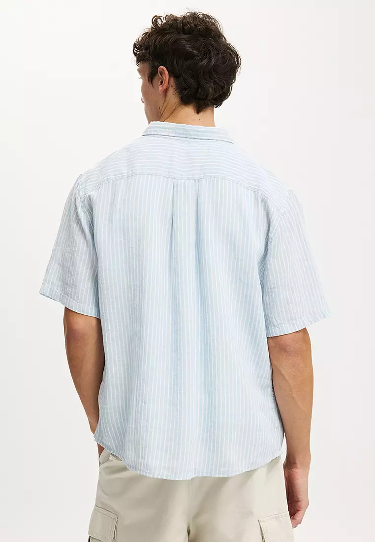 Relaxed Linen Short Sleeves Shirt