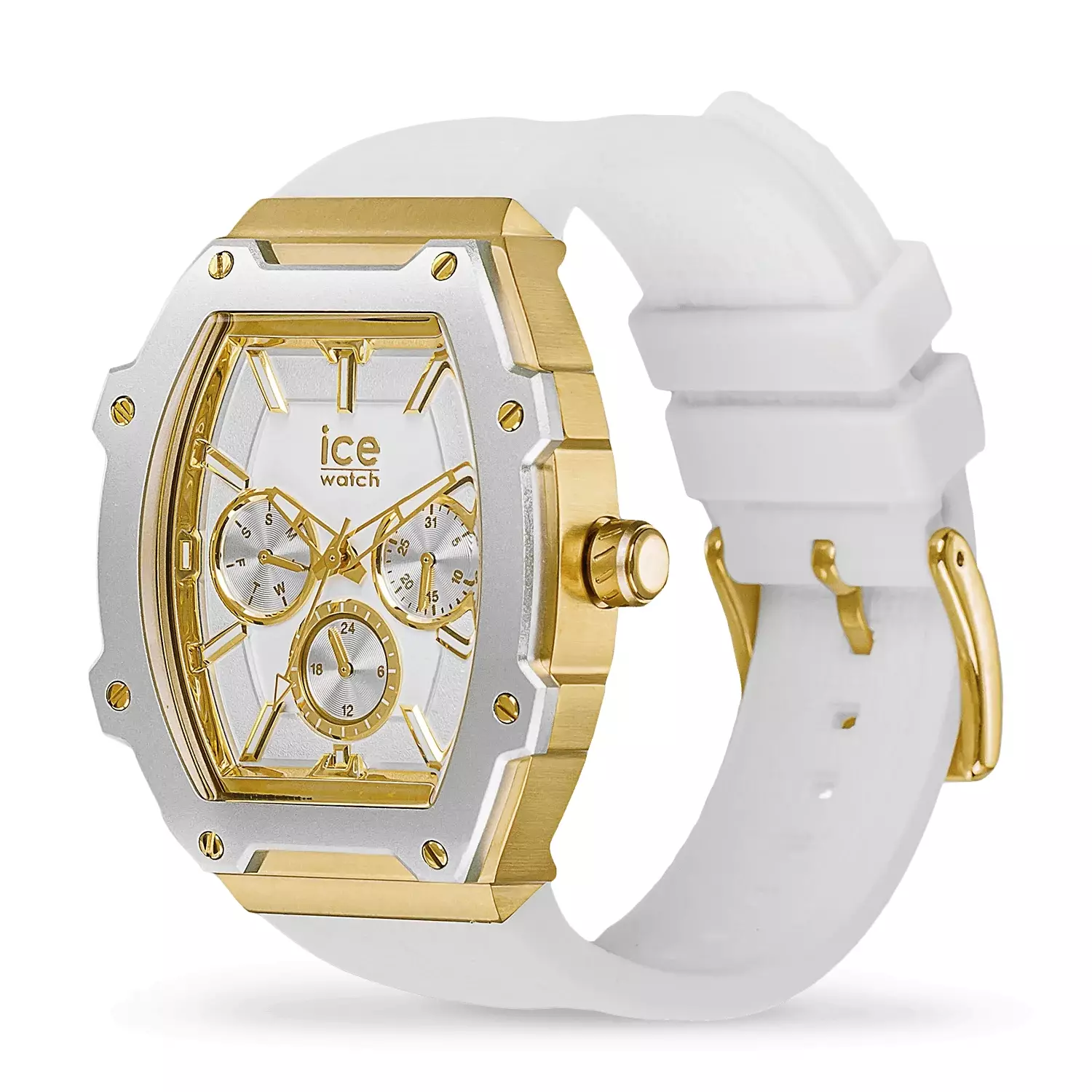 Jam Tangan Wanita Ice Watch ICE Boliday - White Gold 40mm [023897]