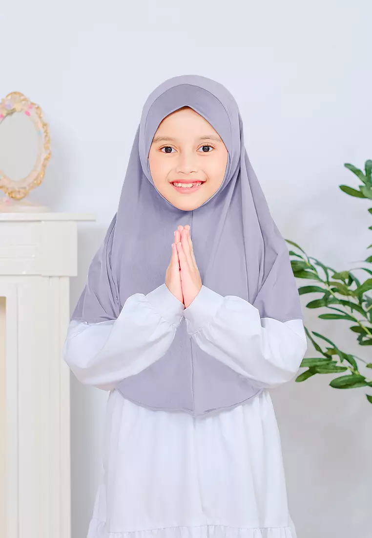 Cotton Bee - Jennaira Bergo Dagu | Hijab Instan Anak Non Pad - S