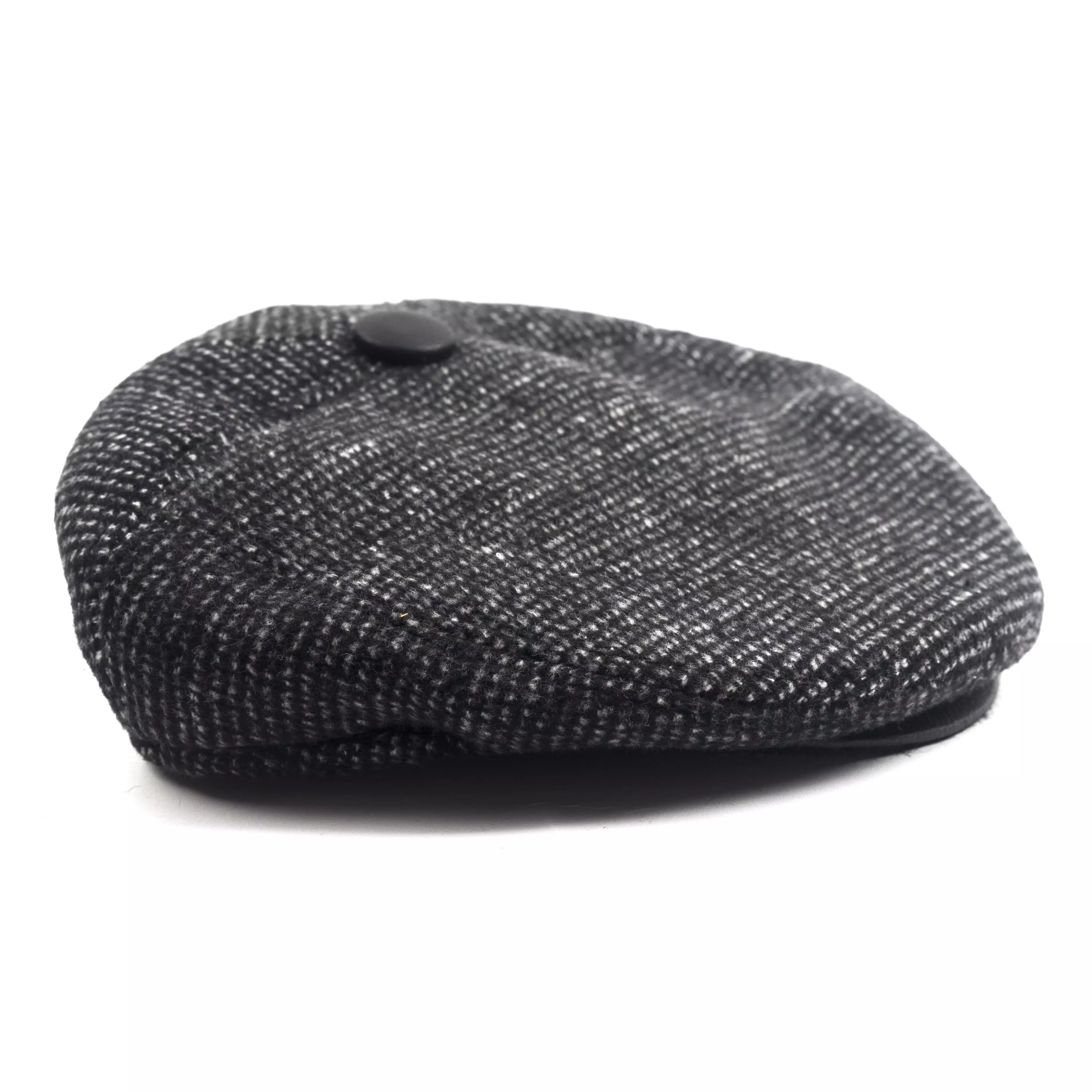 Houseofcuff Topi Painter Baret Hat Flatcap Button Dot Black