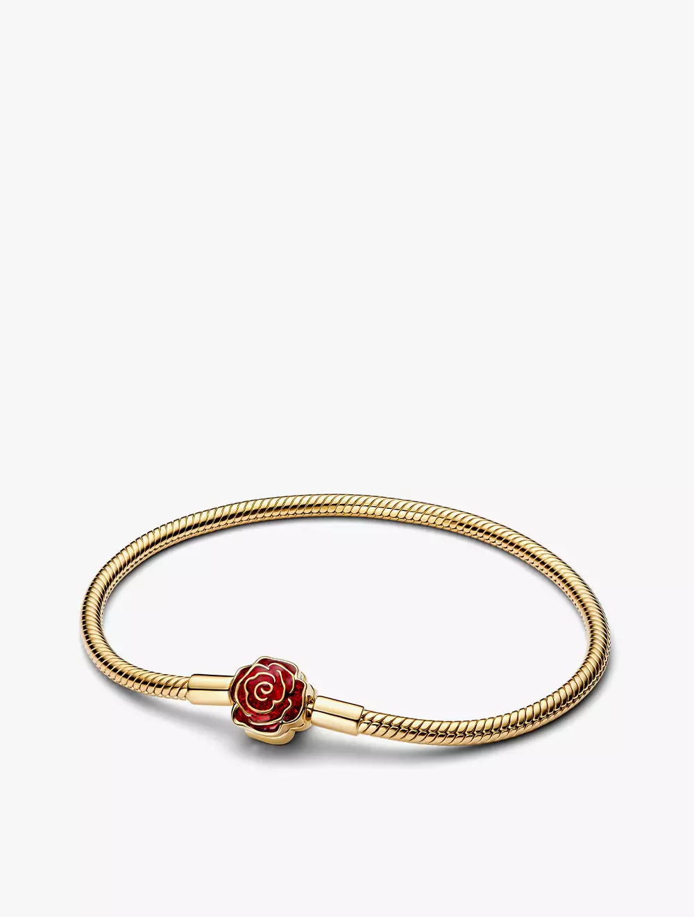 Jual PANDORA Disney Beauty & The Beast snake chain 14k gold-plated ...
