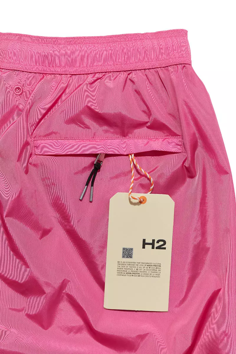 Side-stripe swim shorts