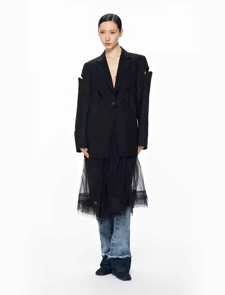 Midi waist skirt