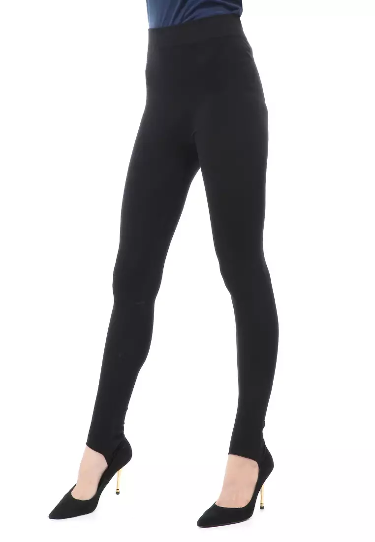 Rani Celana Legging Wudhu Muslimah Bawahan Wanita Polos Relaxed Fit - Hitam