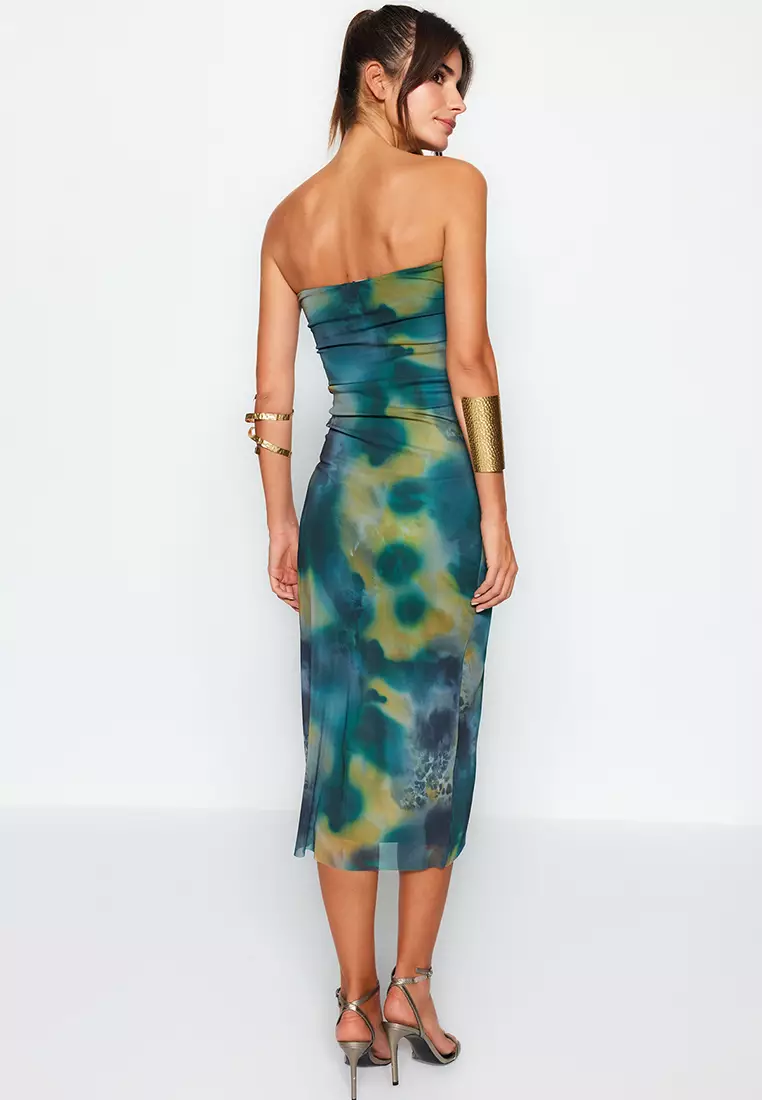 Multicolor Midi Dress