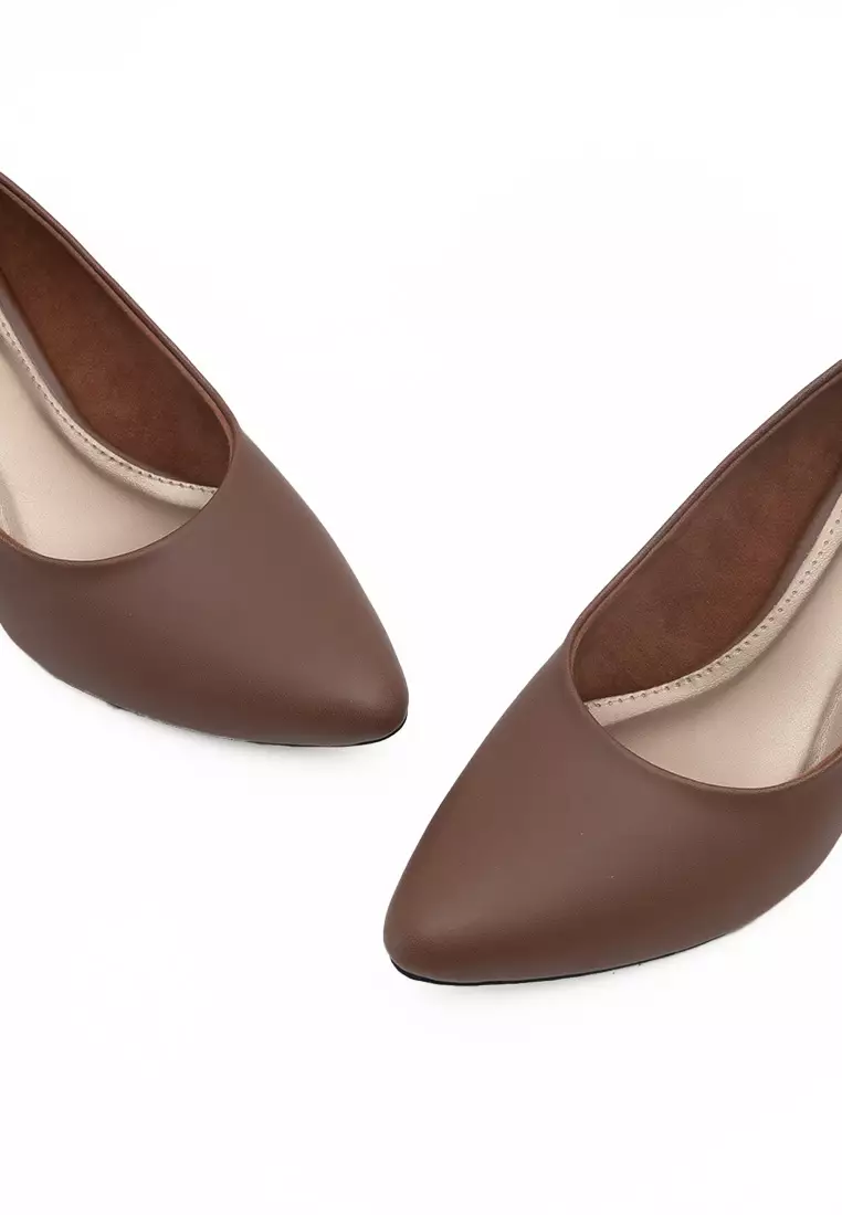 VIVI NICI - Kenici Sepatu Wanita Hak 5 cm Downtown Brown