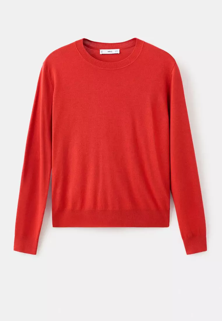 Fine-Knit Crew-Neck Sweater