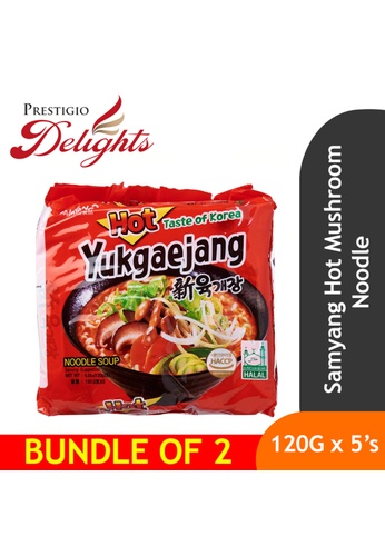 Prestigio Delights Samyang Hot Mushroom Noodle 120g x 5's Bundle of 2 DCD39ES8F656B4GS_1