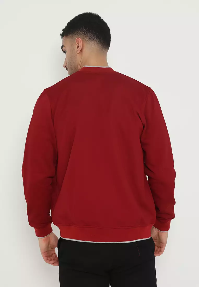 Jacket Cvc D&F Bomber Maroon