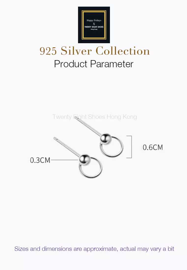 925 Silver Ring Earrings JW AR-E3014