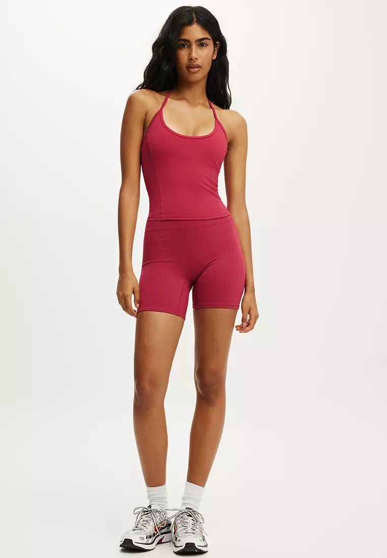 Ultra Move Scoop Halter Tank Top