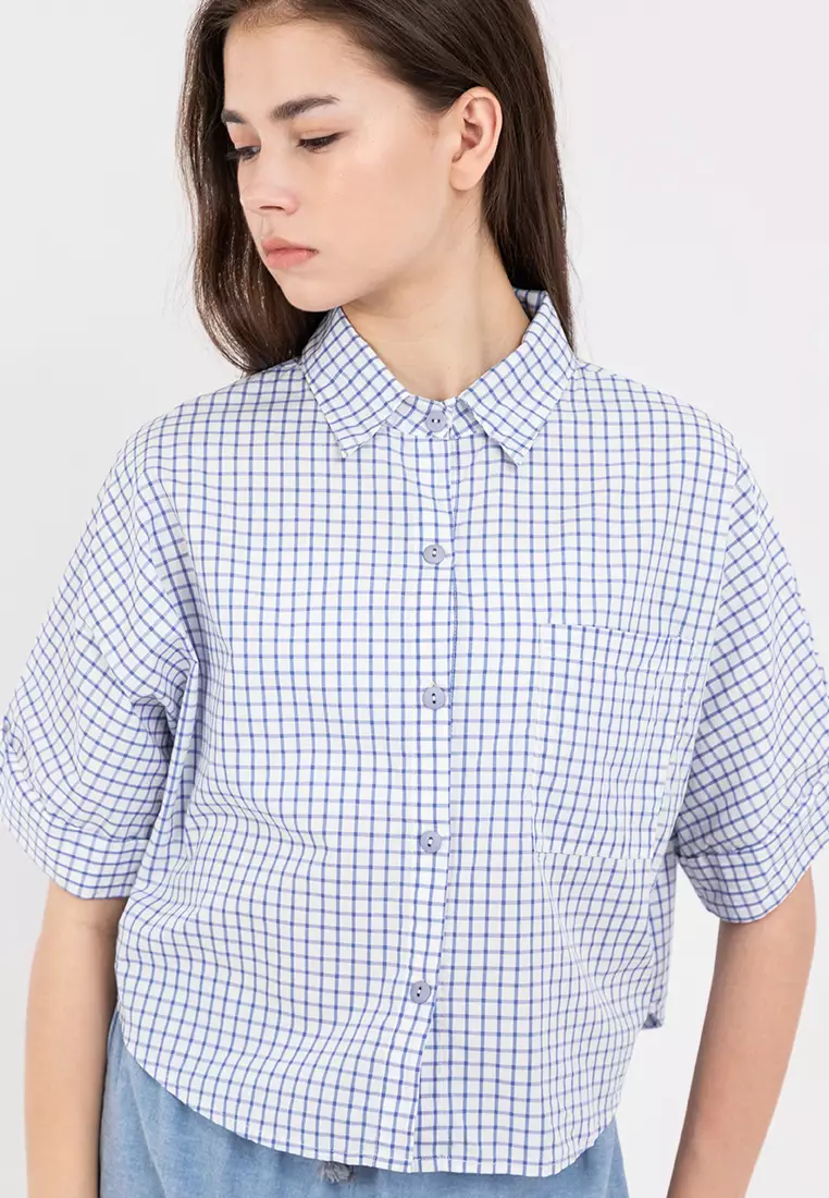 Cassandra Crop Polo Top