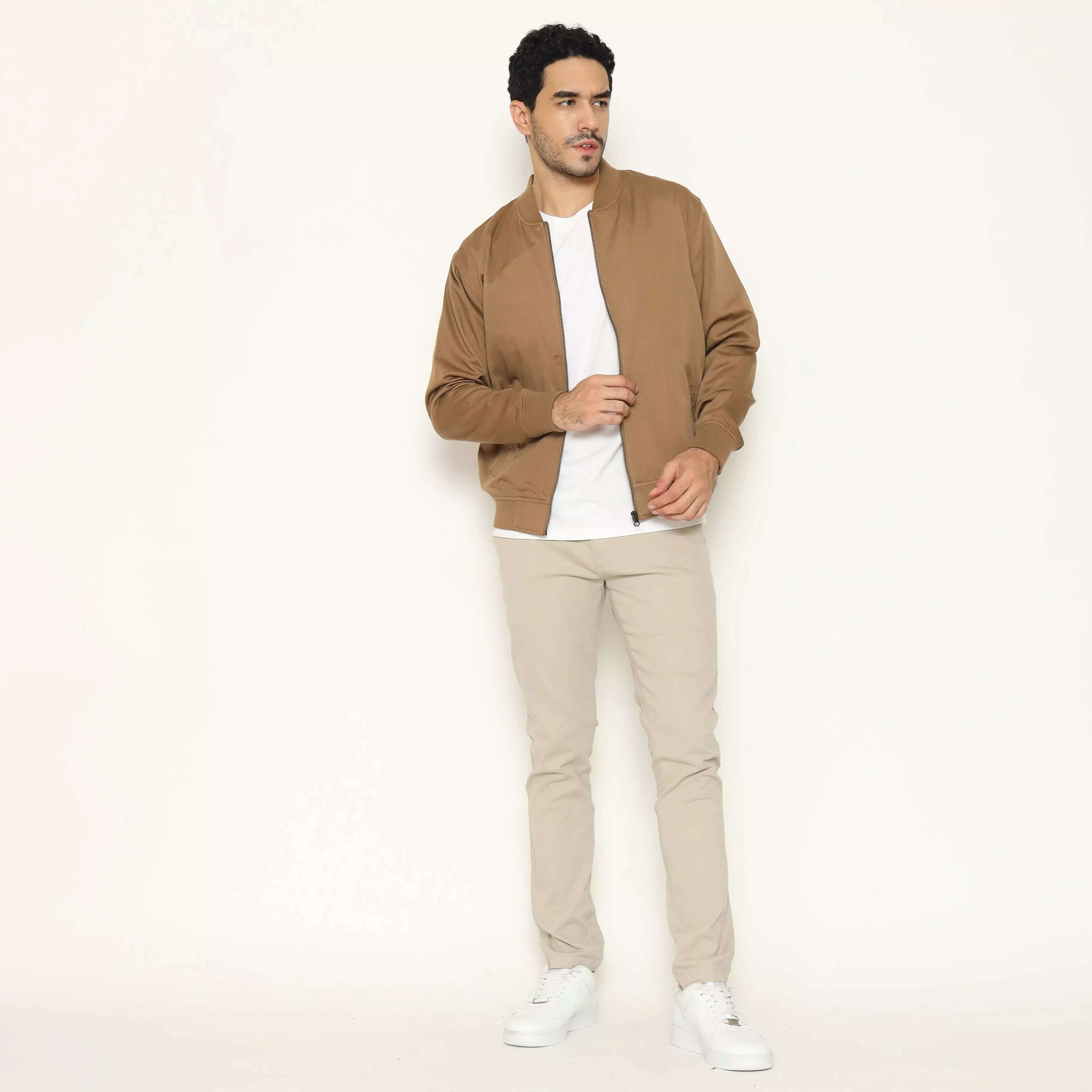 AMK Jacket Pria Bomber JC Moritz L/S Brown