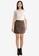 Heather brown Causal Mini Skirt ABF7AAA202A57EGS_4