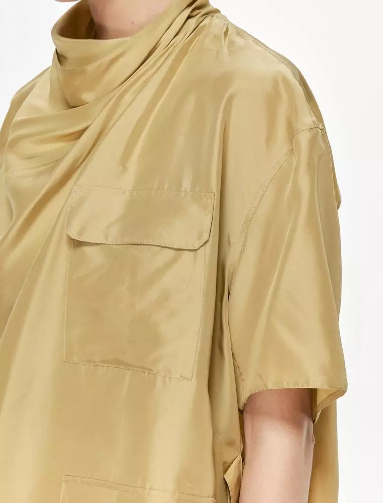 JNBY Women's Silk 3/4-Sleeve Loose Top