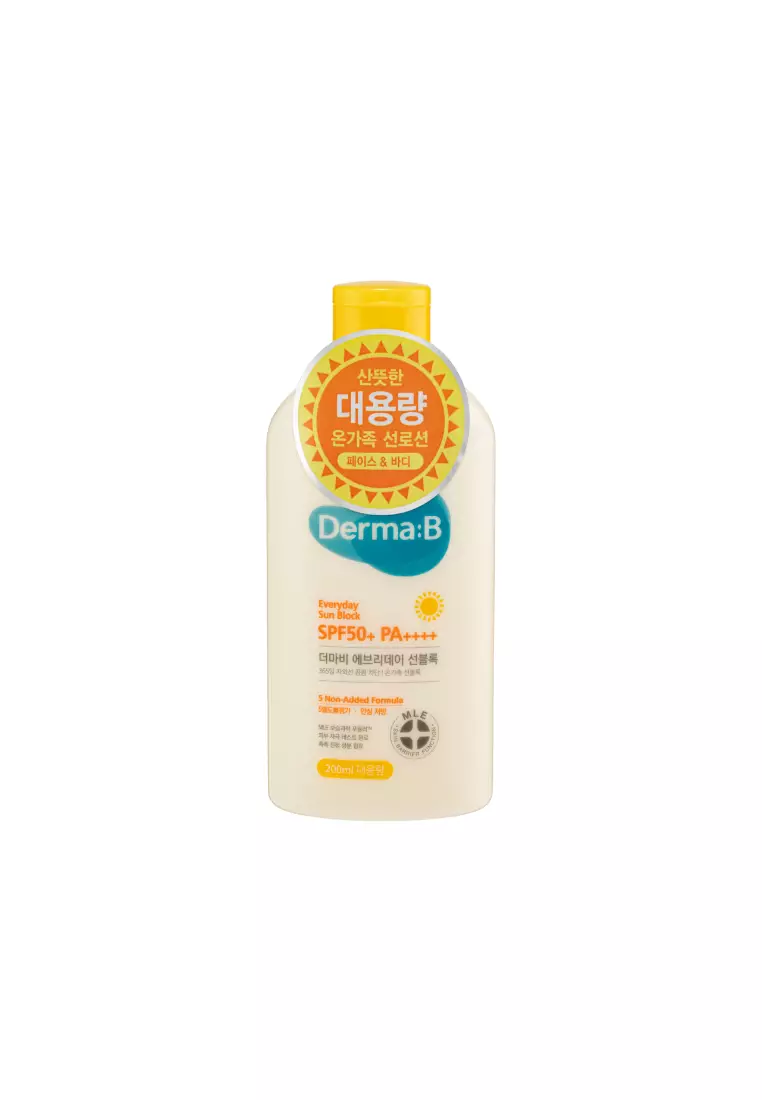 Derma B Everyday Sun Sunblock SPF50+PA++++ (200ml)
