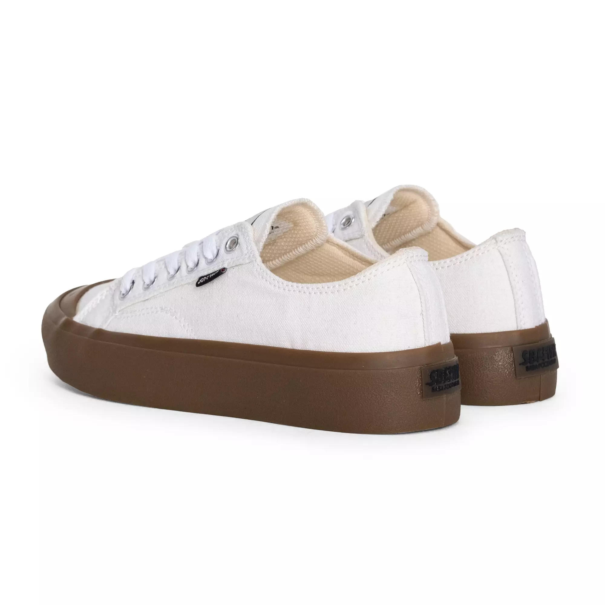SABA Basic Off White Dark Gum - Sepatu Sneakers Casual Pria Wanita