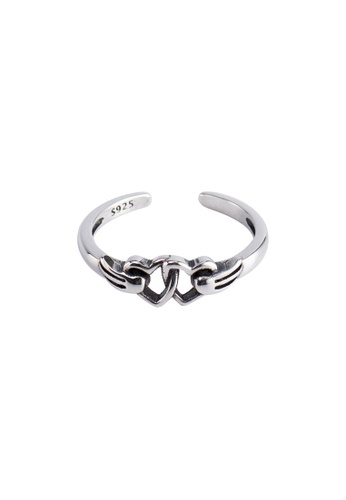 A-Excellence silver Premium S925 Sliver Heart Ring 50991ACAF5E996GS_1
