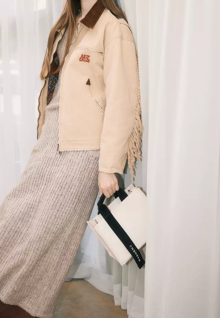 RICO MINI COMFORT Canvas Crossbody Bag Ivory