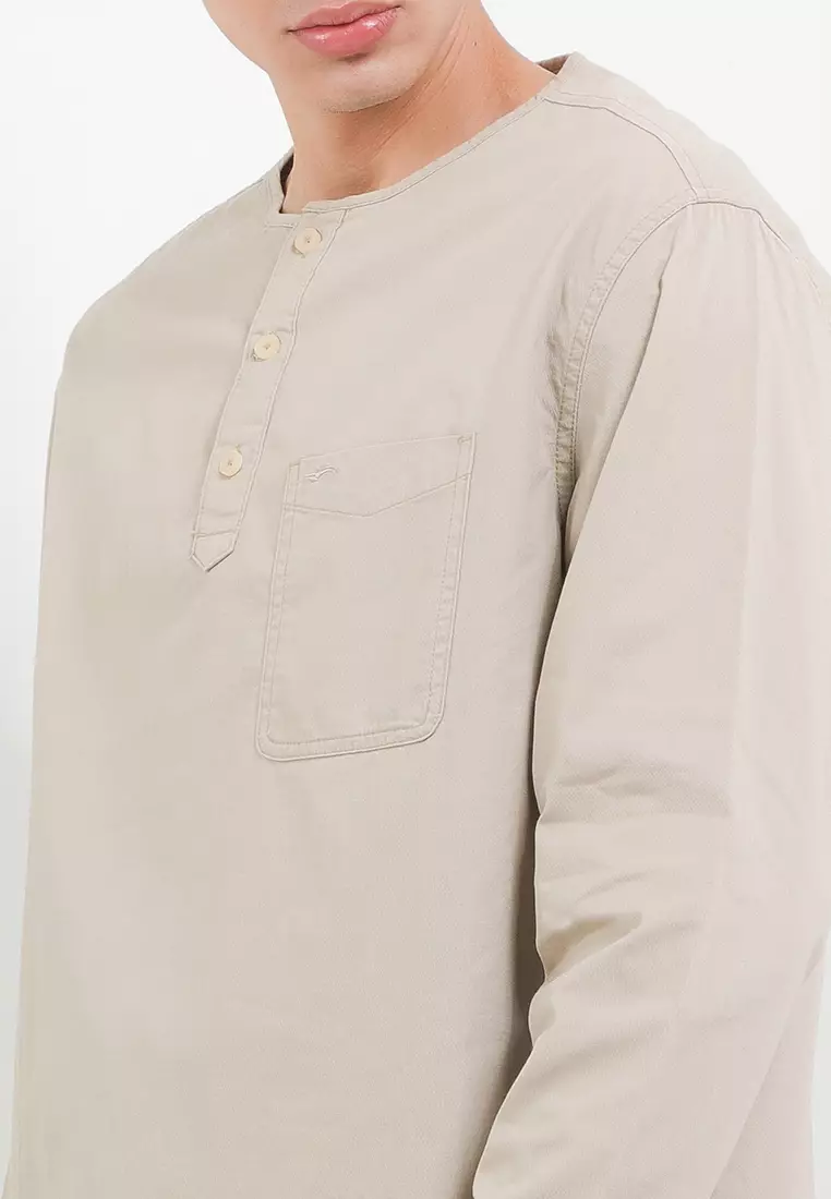 Cj Kemeja Koko Lengan Panjang