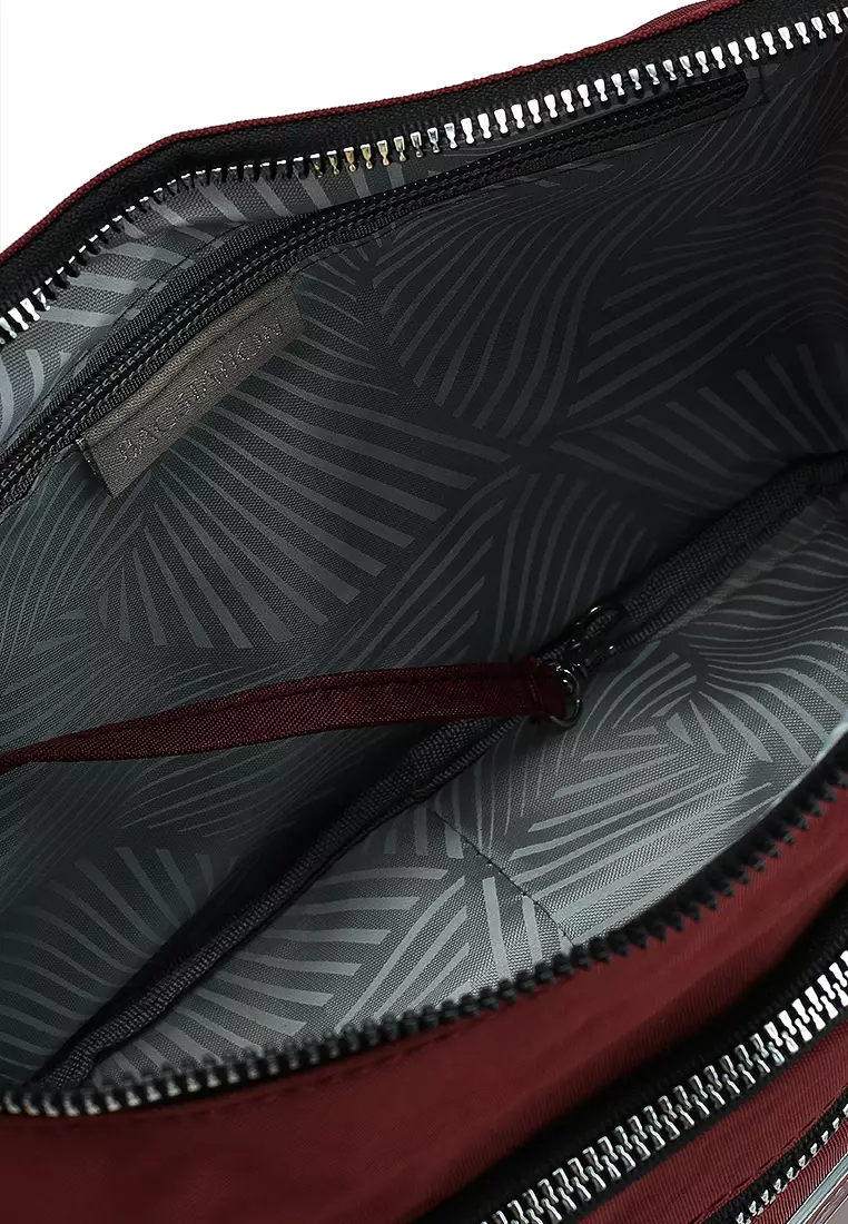 Metallic Series Crinkle Nylon Crossbody Bag