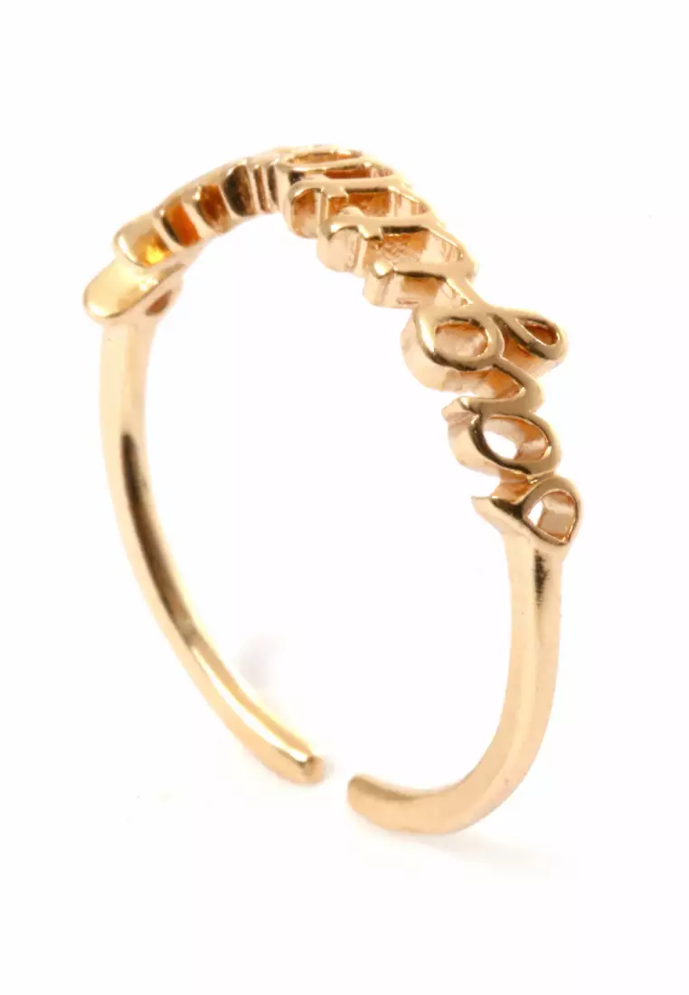 Ring Casual Rasi Bintang Perhiasan Aksesoris Fashion Wanita Gold - Sagitarius