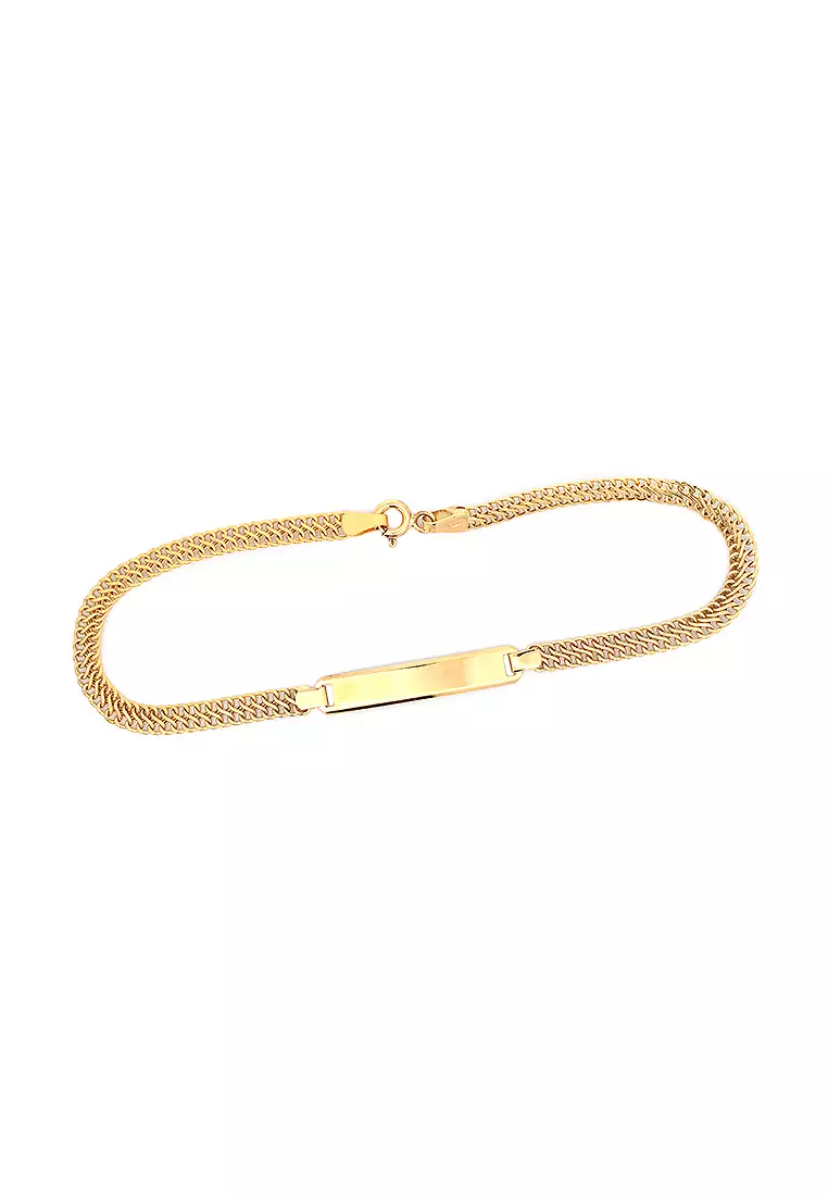 18K Italian Made Yellow Gold Bracelet