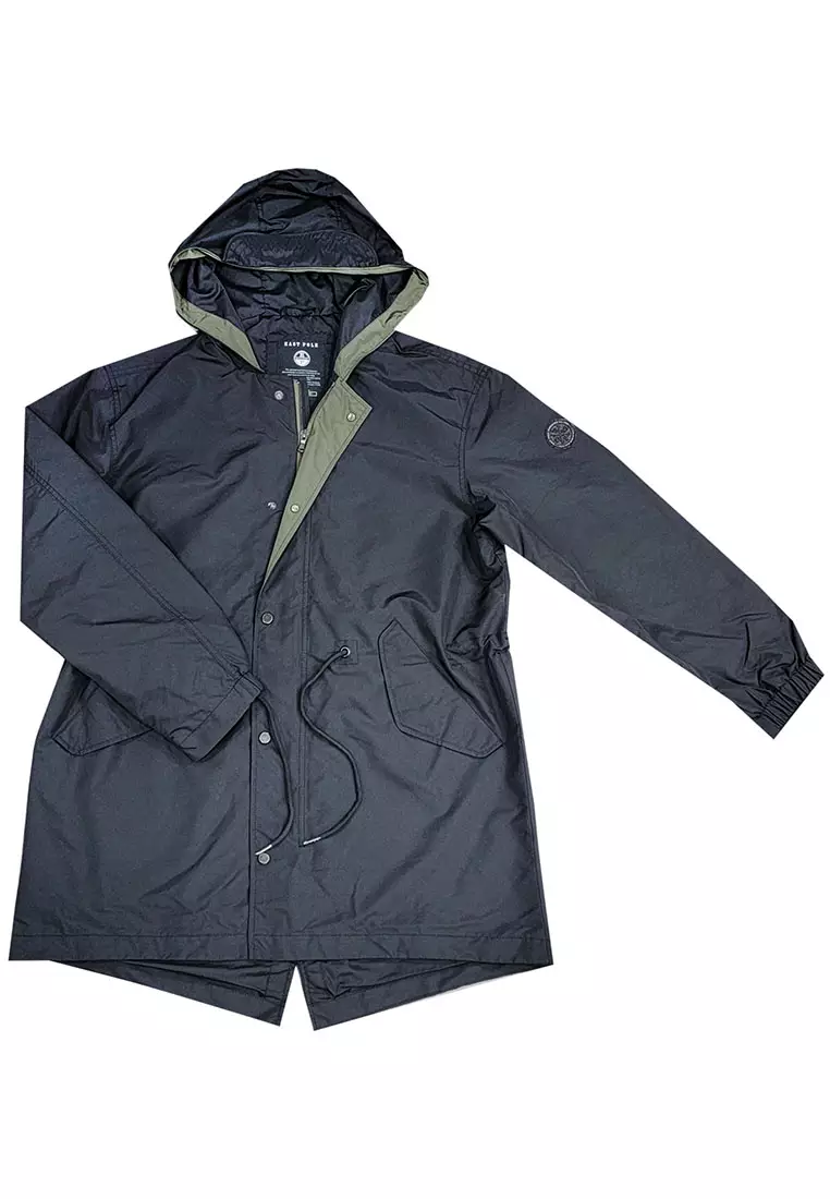 Men's fishtail parka jackets fur hotsell hood