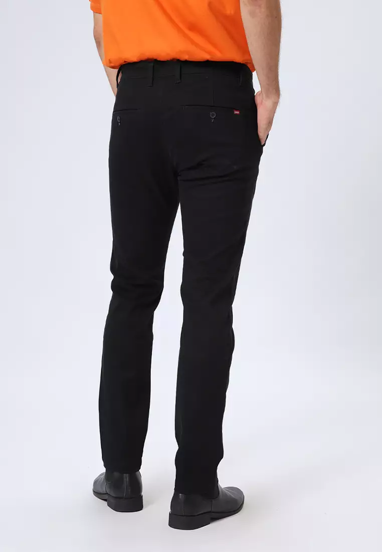 FERANDO CHINOS - JET BLACK Celana Panjang - Bottoms Man Slim Fit