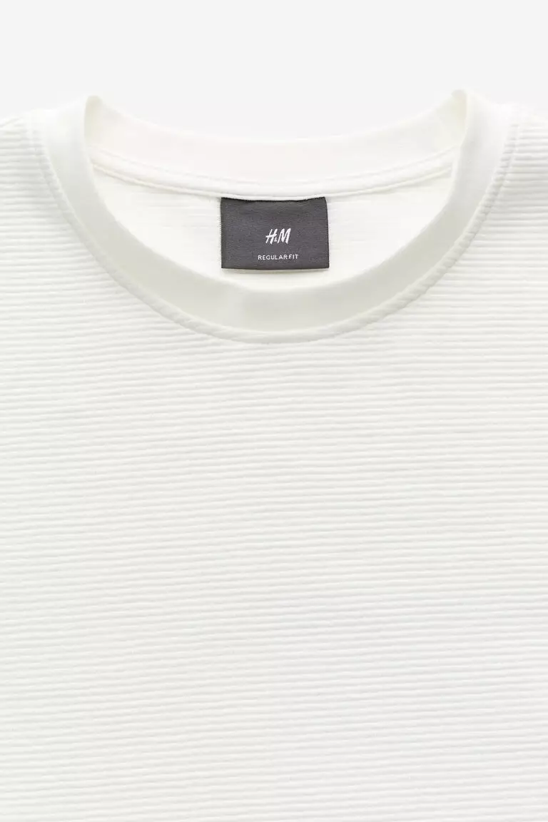 Regular Fit Ribbed T-shirt