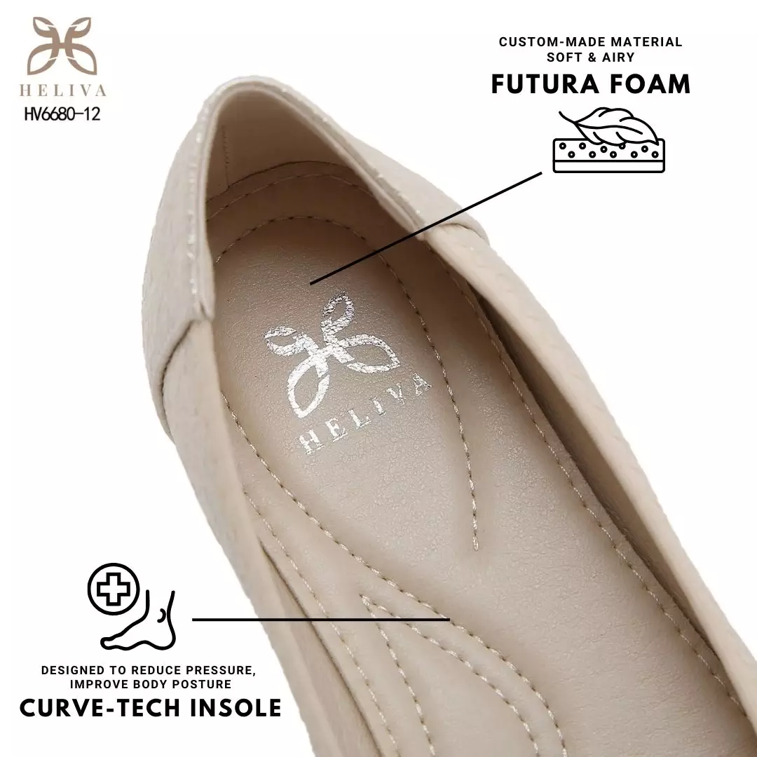 Heliva Larisa Luxe Medallion Flat Shoes  1cm Sole HV6680-12
