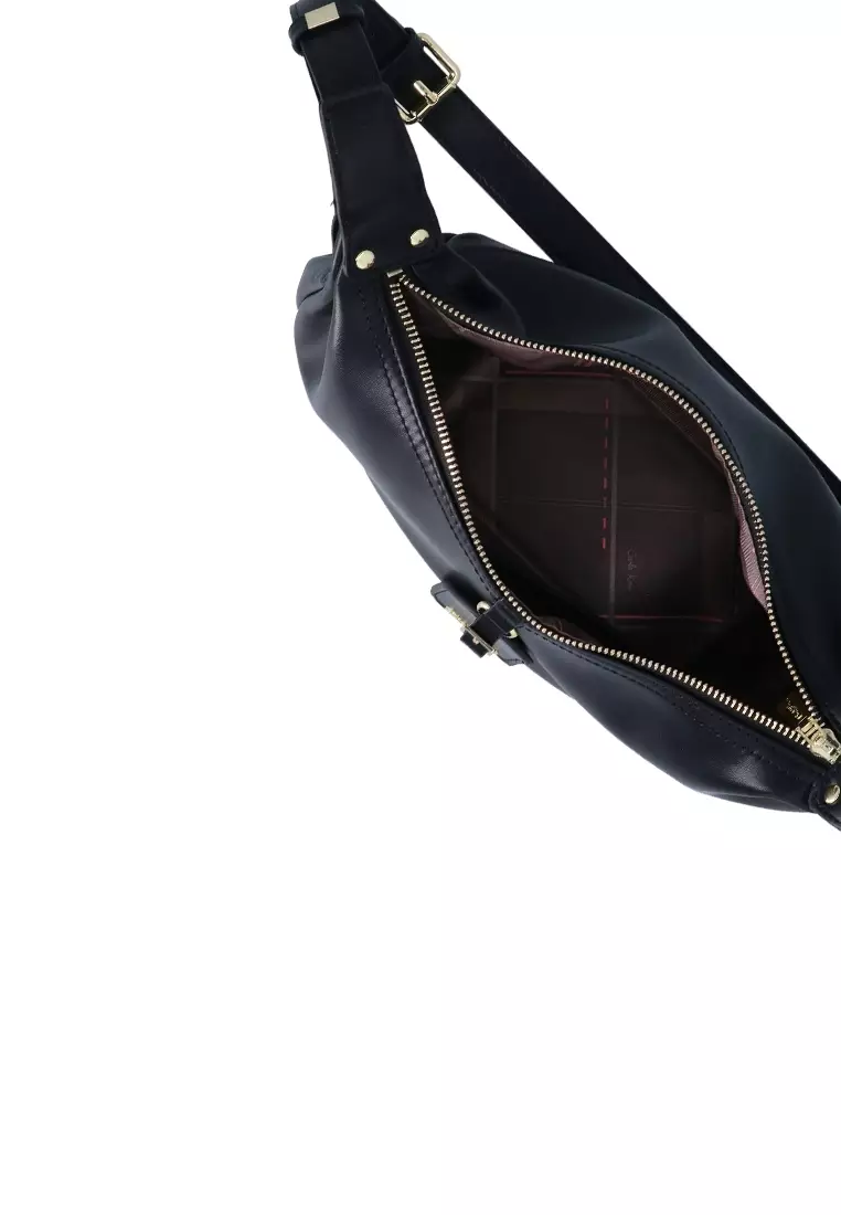 Kora Strap Detail Crossbody Bag - Black