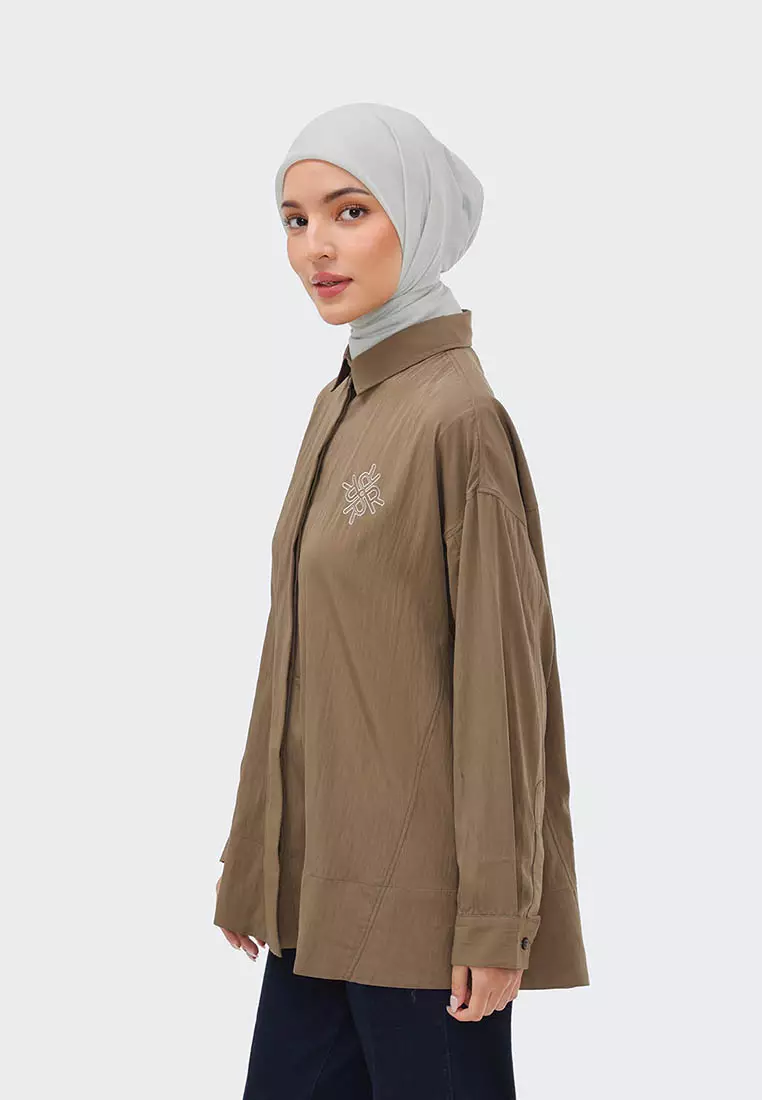 Ria Miranda Dark Olive Adina Shirt