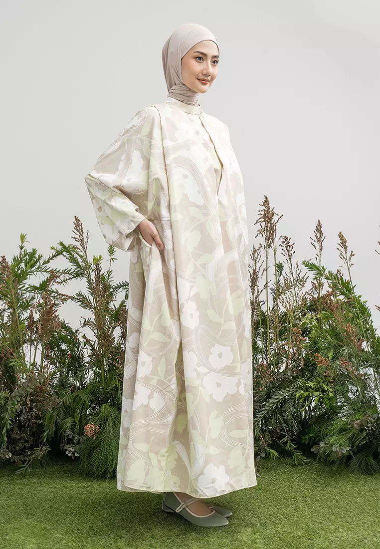 Kami Nizwa Loose Kaftan Beige