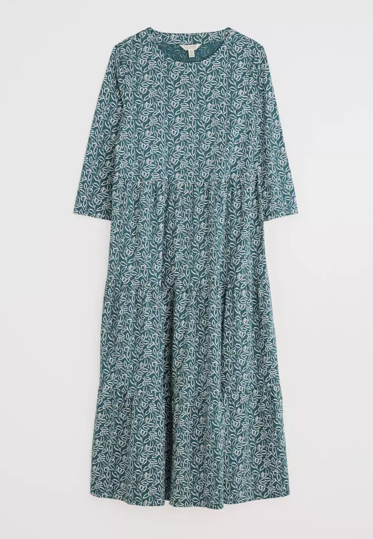 Seasalt Cornwall Teal Line Strokes Dress